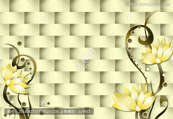 3D壁畫,金花