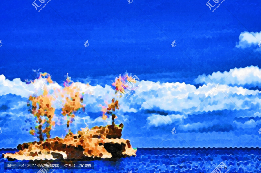色彩,抽象,裝飾畫,油畫