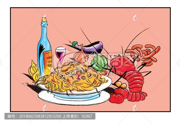 矢量食物