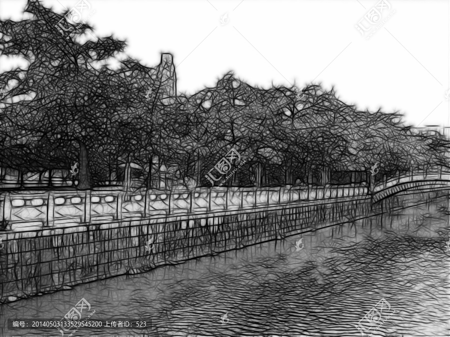 掃描風(fēng)景畫