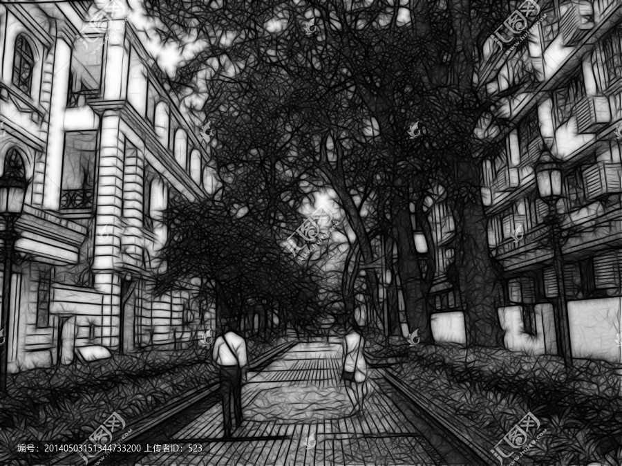 掃描風(fēng)景畫