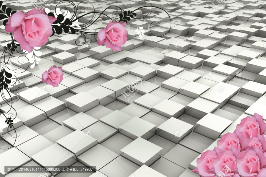 3D花紋,分層