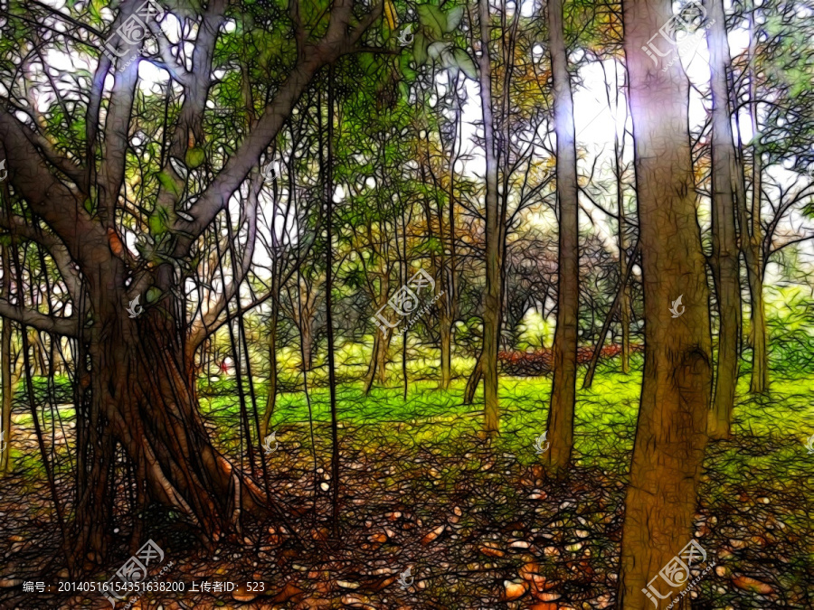 園林風(fēng)景畫(huà)