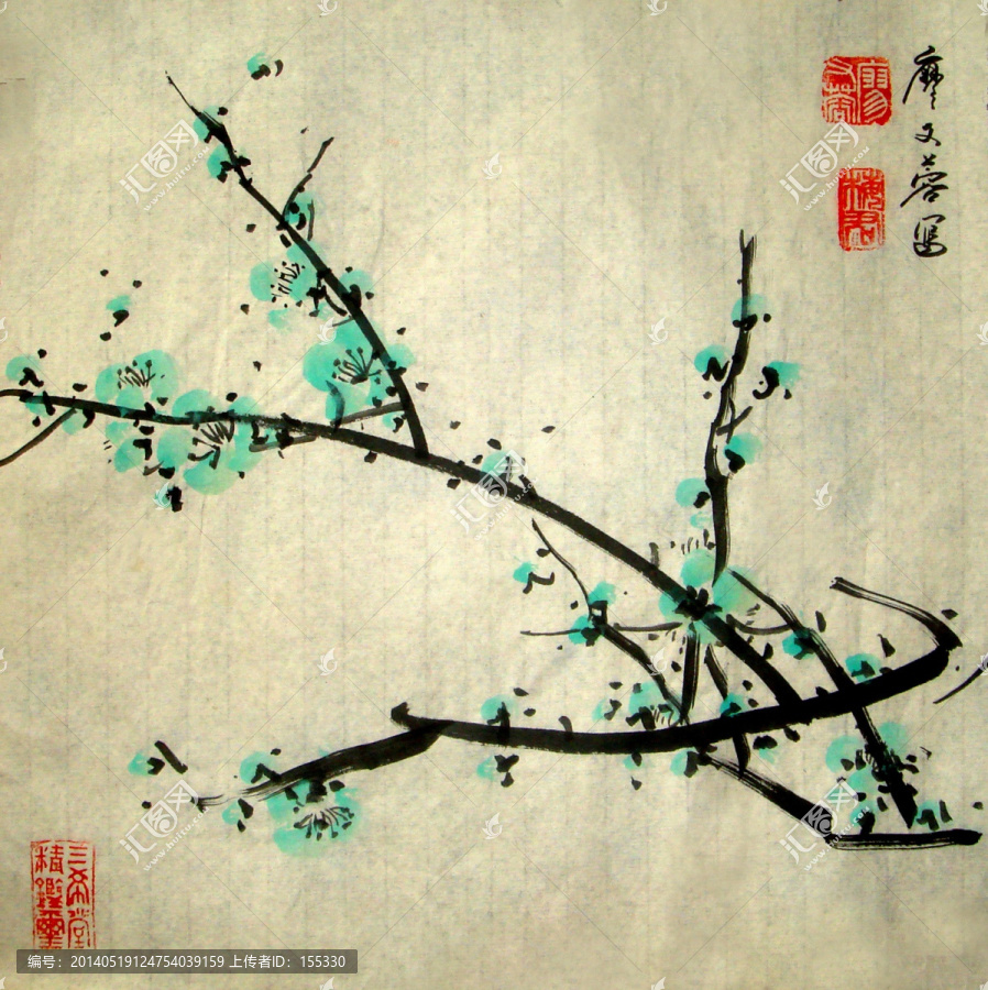 國畫梅花
