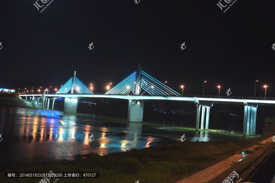 安康,三桥,夜景,汉滨区