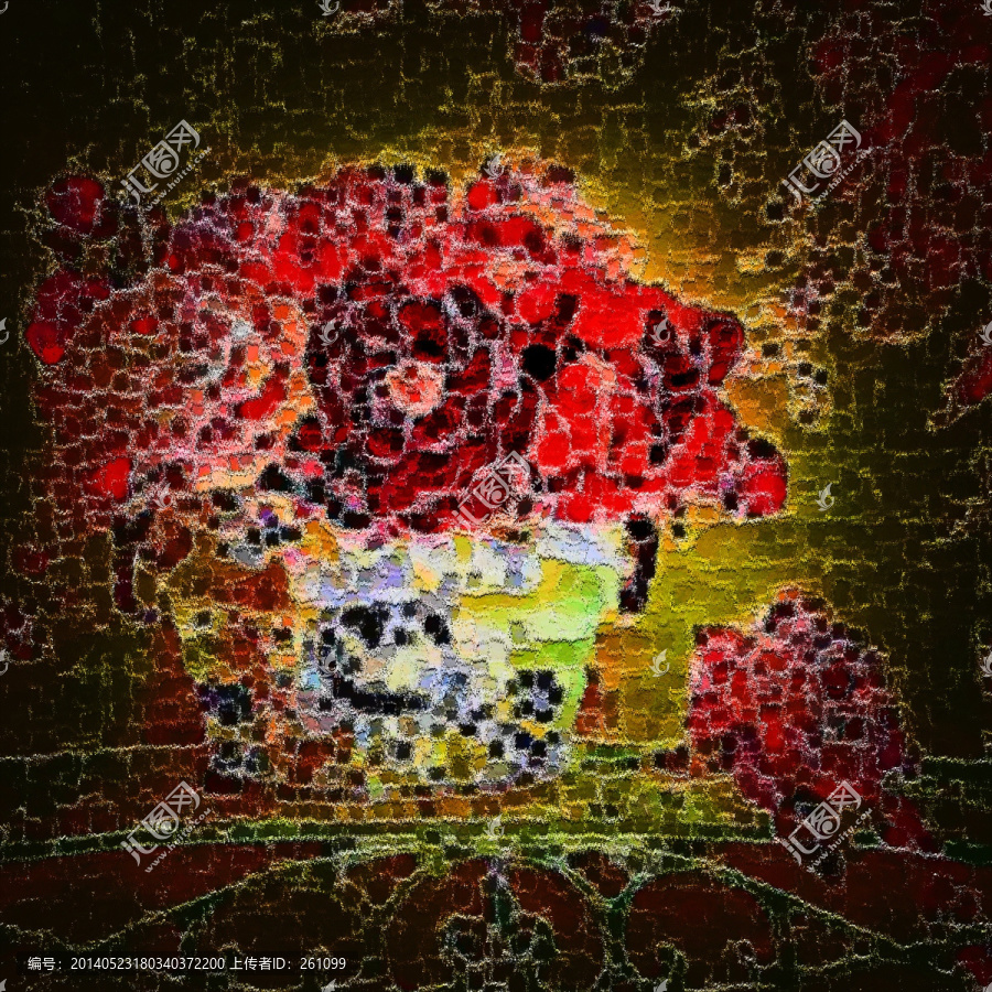 色彩,抽象,裝飾畫,油畫