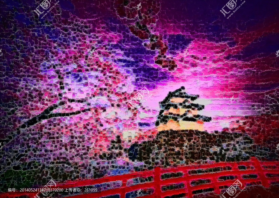色彩,抽象,裝飾畫,油畫