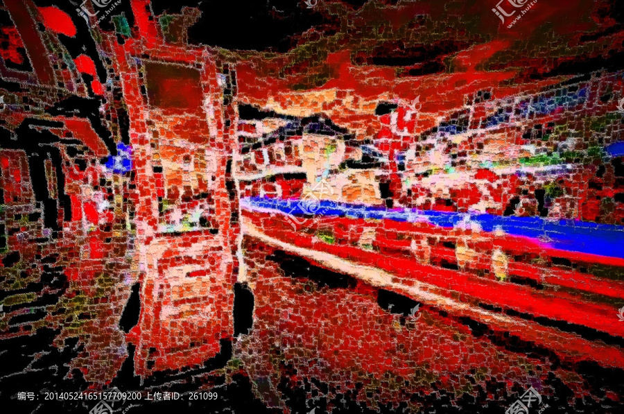 色彩,抽象,裝飾畫,油畫