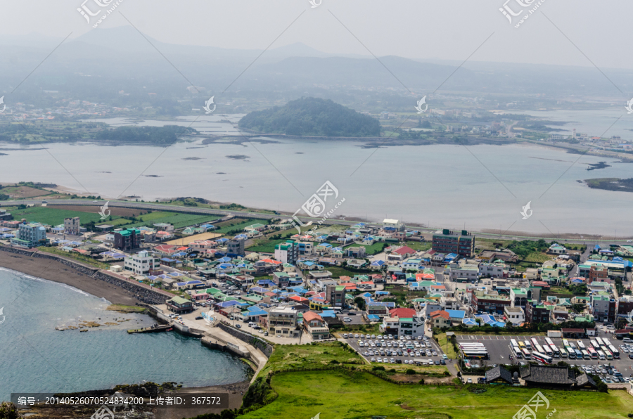 济州岛城头山俯瞰