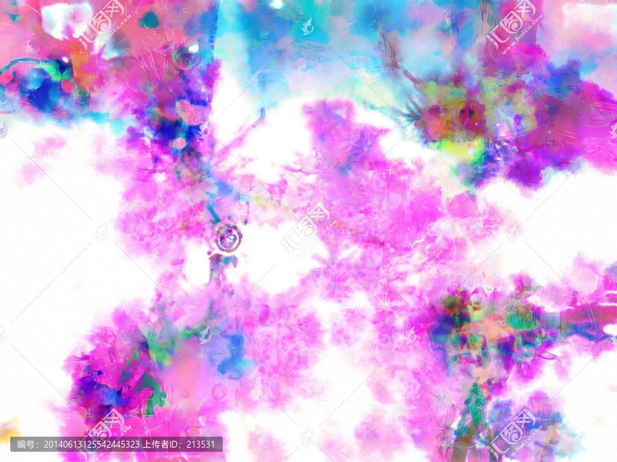 抽象畫,花型