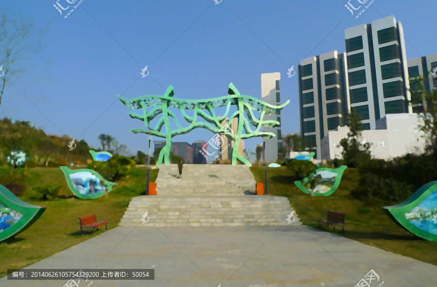 仿油畫,小區(qū)風景
