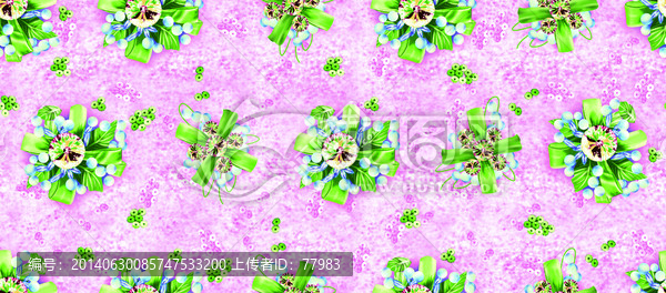 絲帶亮片花（有分層）