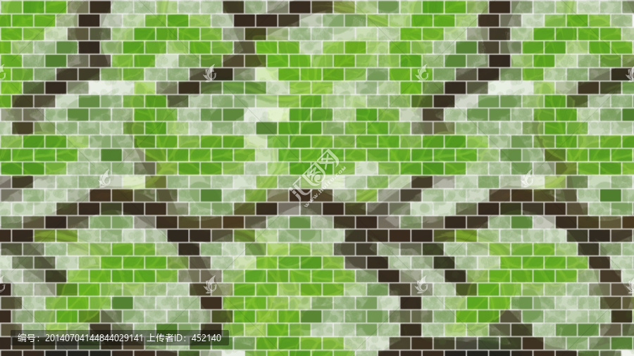 綠黑磚紋未分層