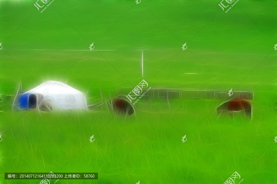 電腦畫(huà),牧場(chǎng)印象