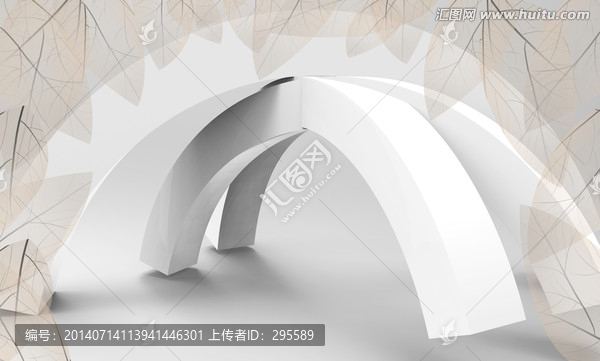 3D背景墻,樹葉