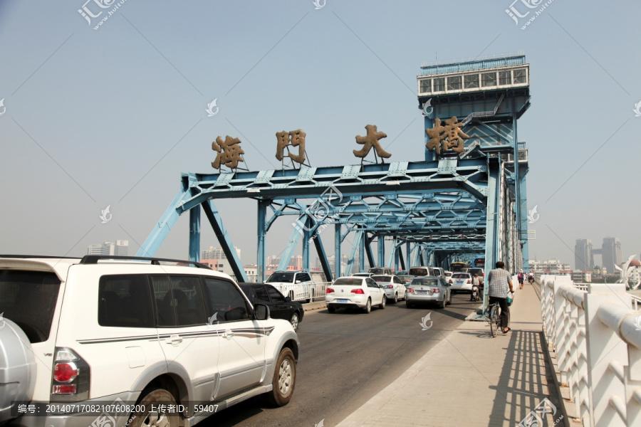 海门大桥,天津塘沽海河