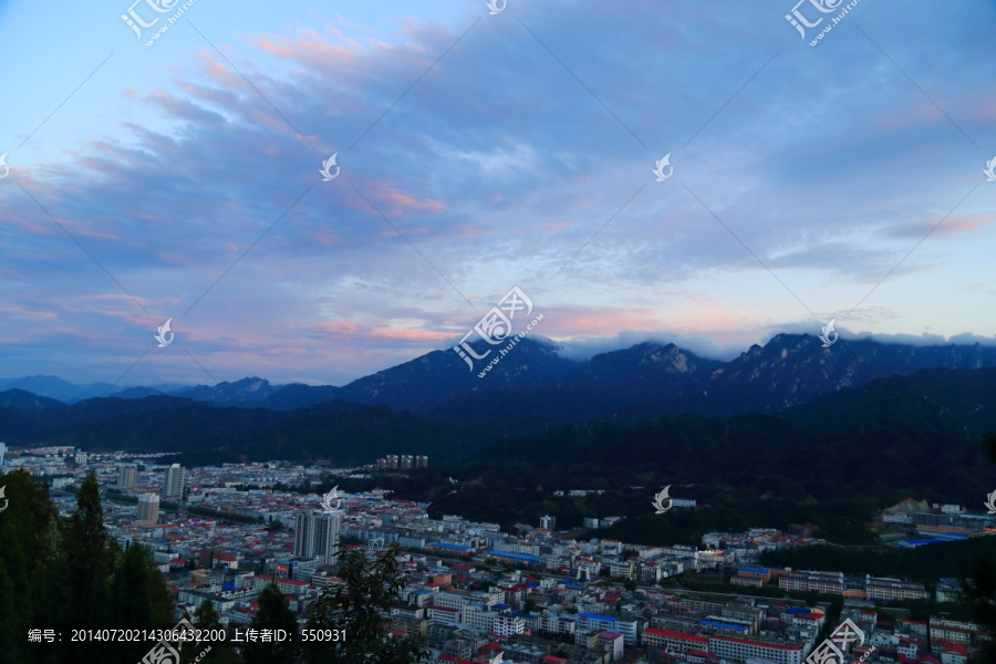 栾川县城全景图