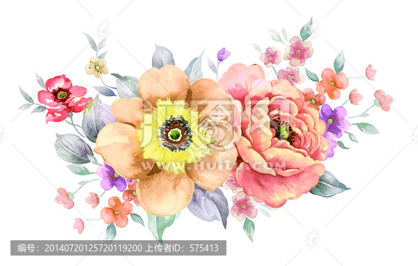 手繪花