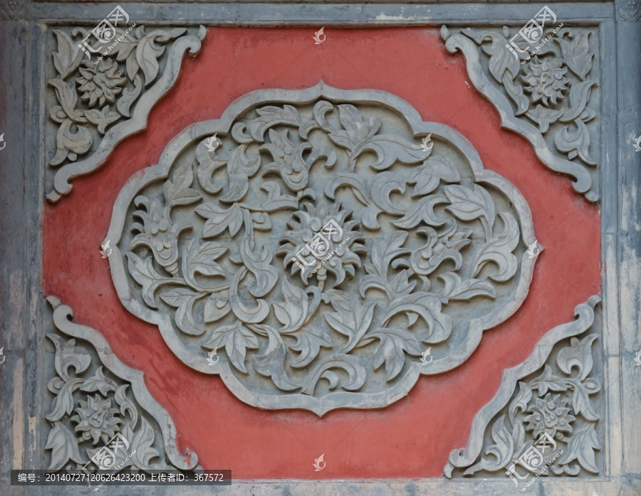 北京万寿寺砖雕图案