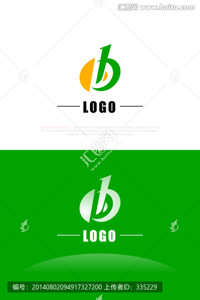 蘋(píng)果和字母B標(biāo)志設(shè)計(jì)