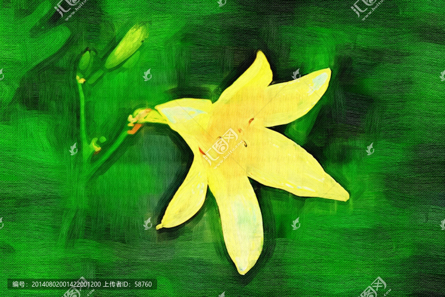 電腦油畫,花之韻