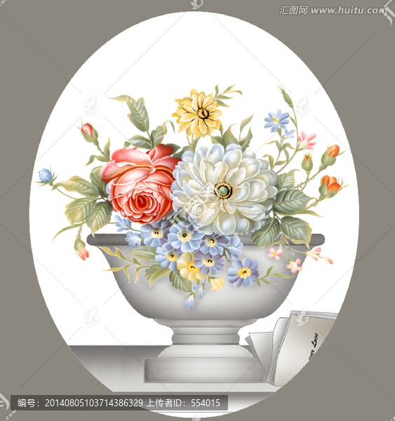 花卉,手繪花,花瓶（通道分色）