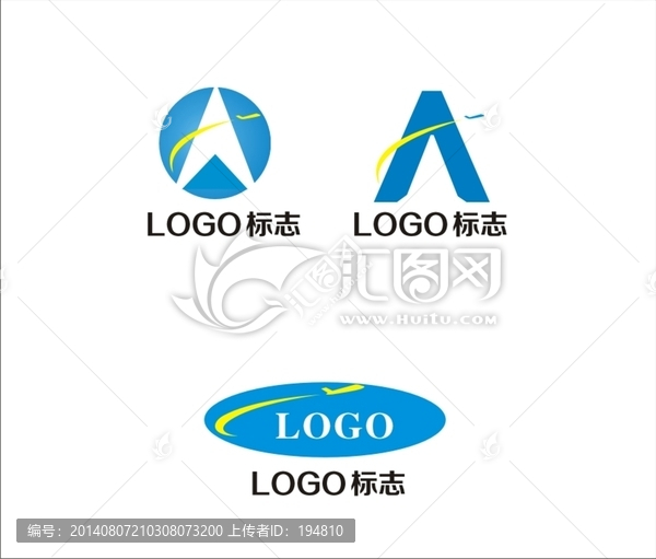 字母A,航空,飛機(jī)LOGO