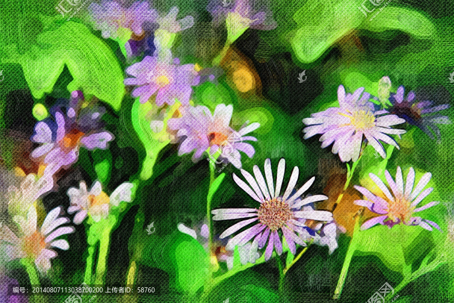 電腦油畫,花之韻
