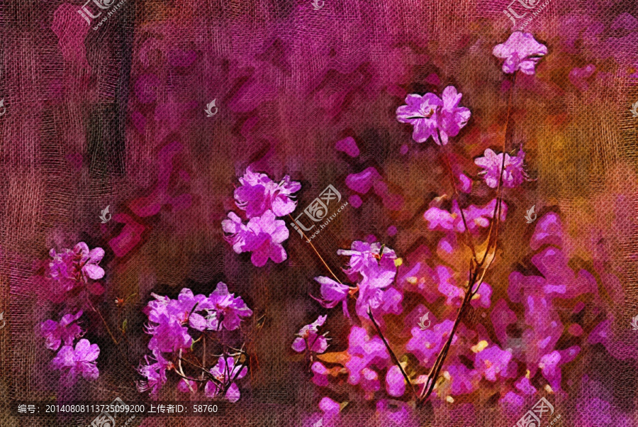 電腦油畫,花之韻