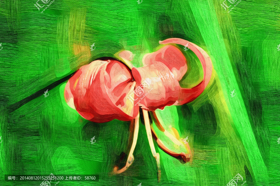 電腦油畫,花之韻
