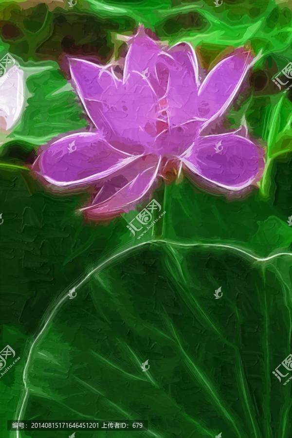 荷花,裝飾畫