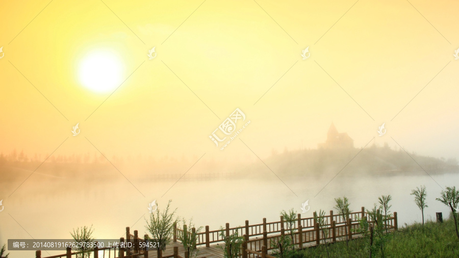 仙境噶仙湖日出