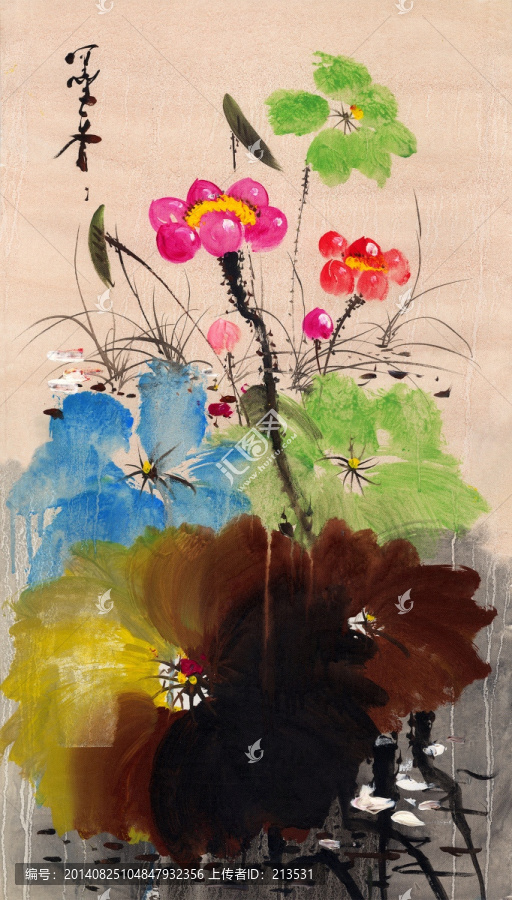 油畫(huà)荷花