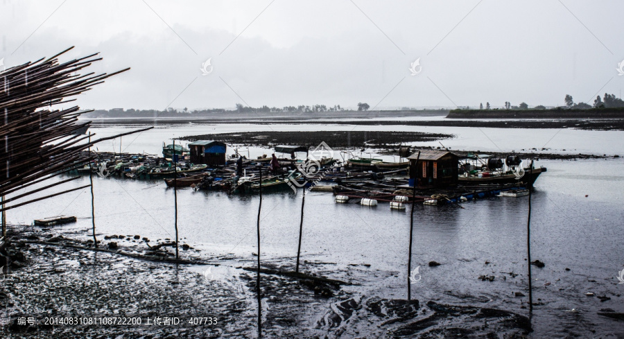 海边,滩涂