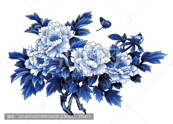 牡丹青花
