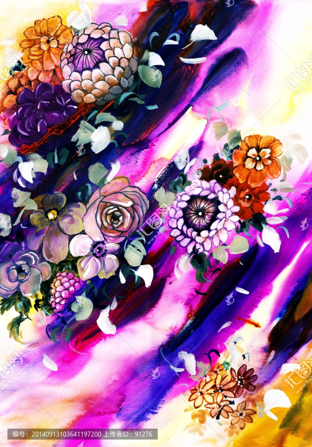 時尚數(shù)碼印花女裝面料花型未分層