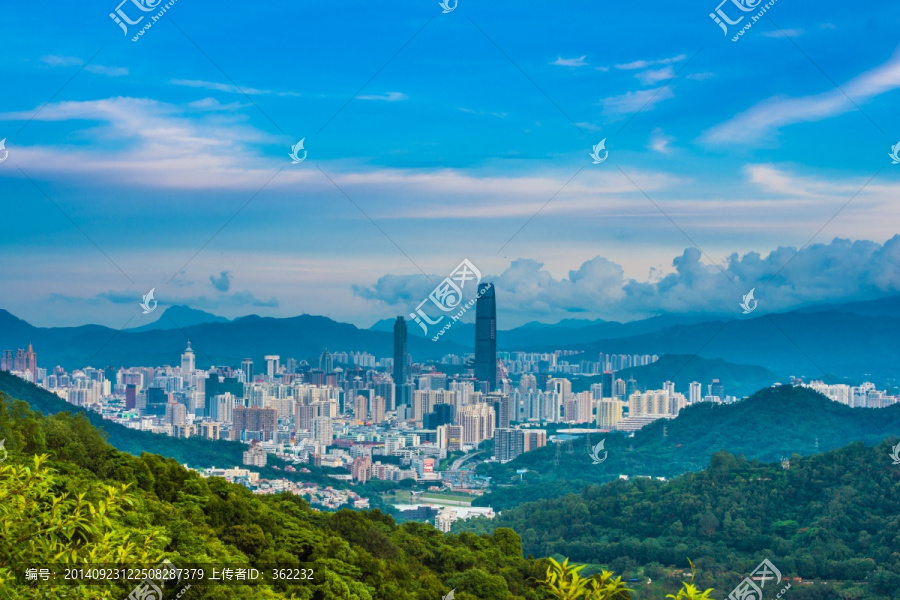 深圳罗湖区全景