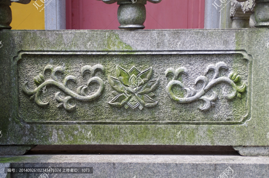 建筑装饰,石雕花纹,浮雕花纹