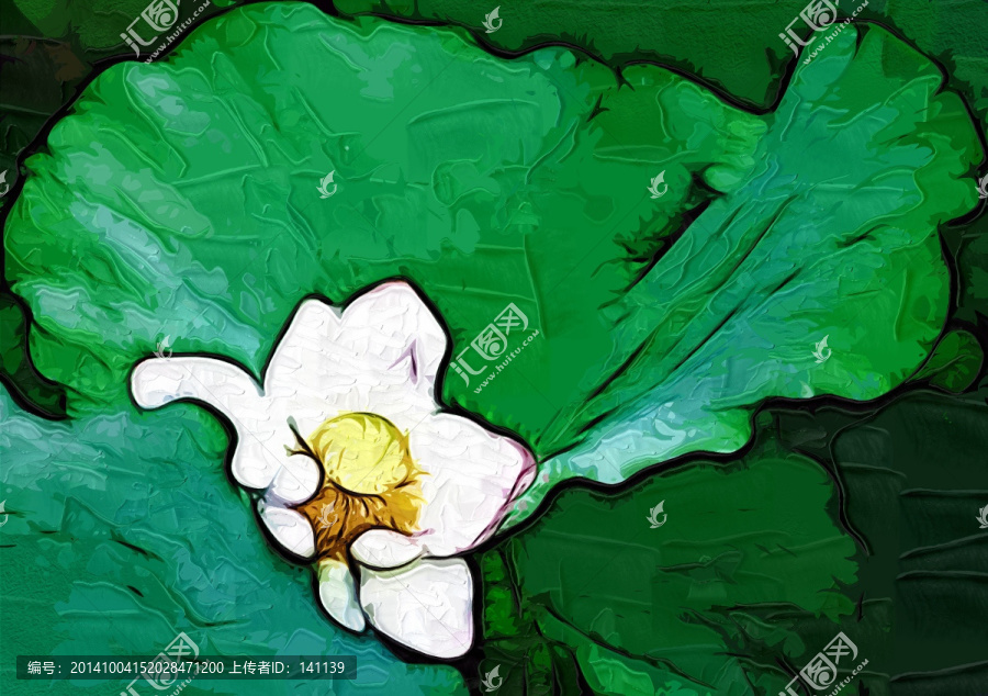 油畫,荷花油畫,裝飾畫,無框畫