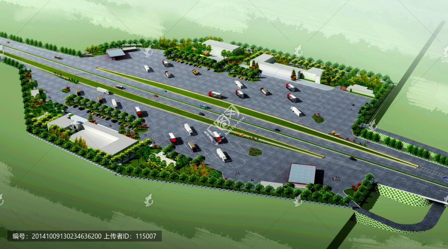 收費站效果圖