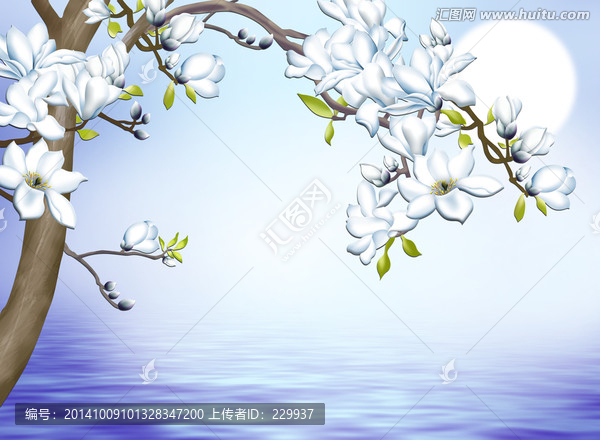 巨幅浮雕壁畫,玉蘭