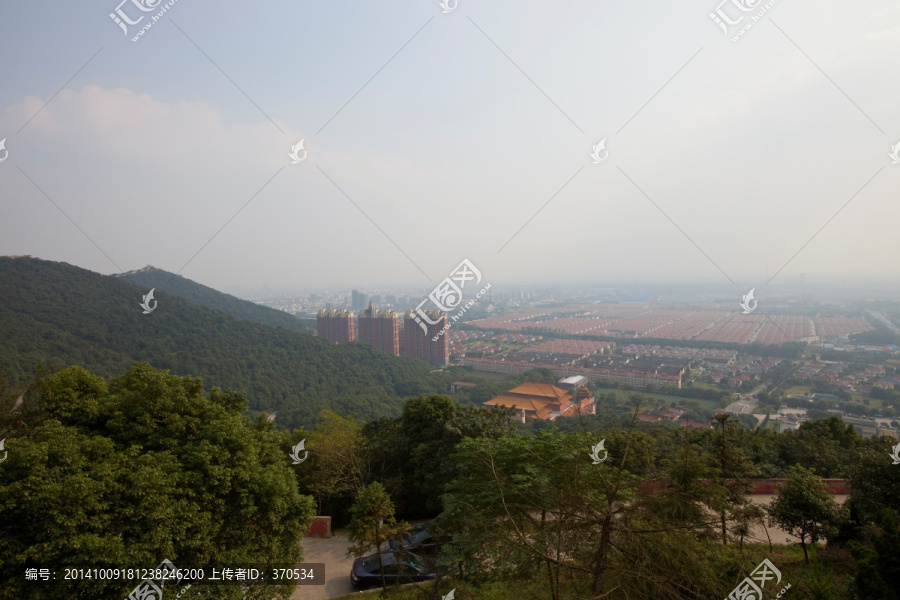 华西村,鸟瞰,中国,江苏,村镇