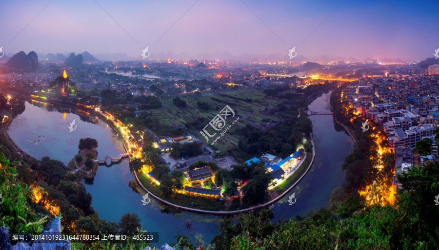 桂林穿山全景