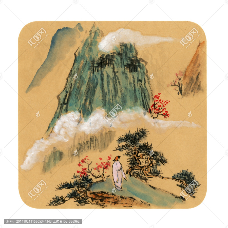 青綠山水,裝飾畫