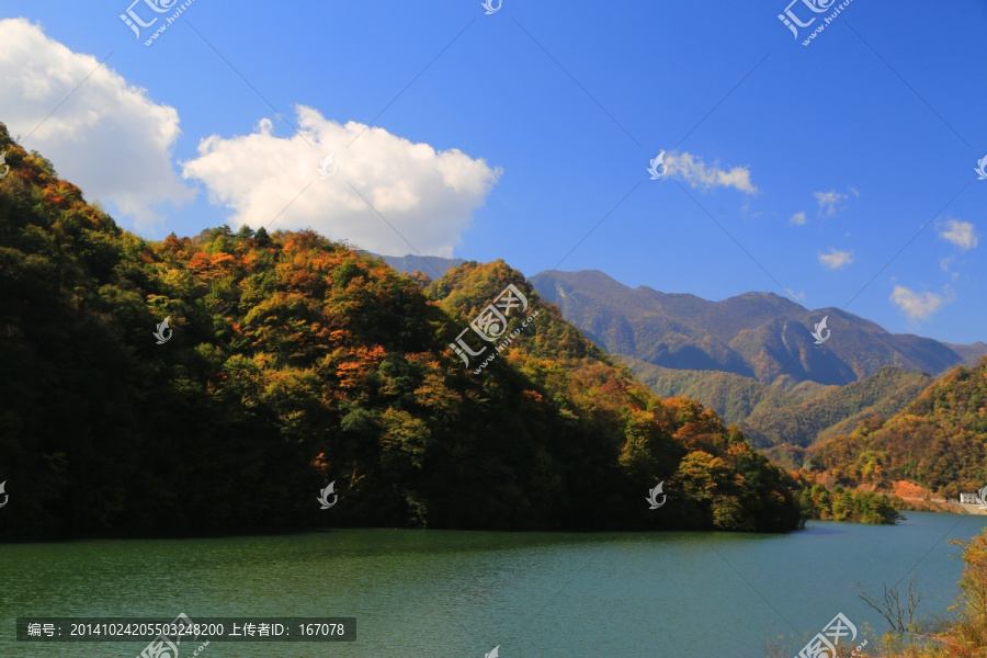 大九湖,山水景区,金秋,红叶