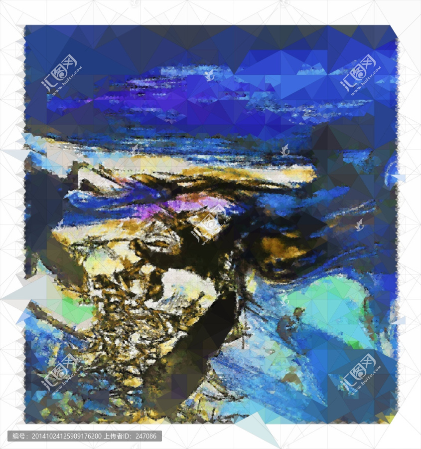抽象畫,油畫
