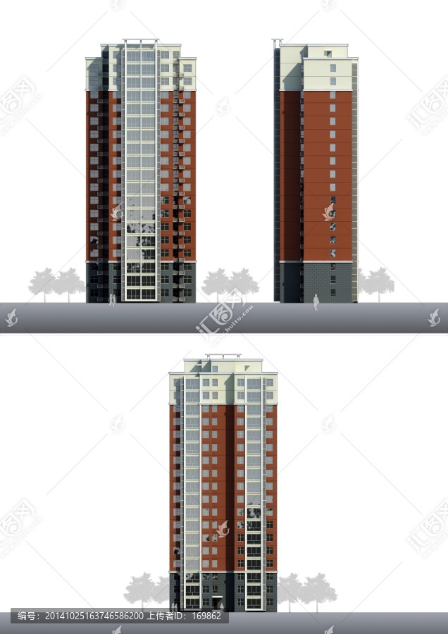 高層住宅立面圖