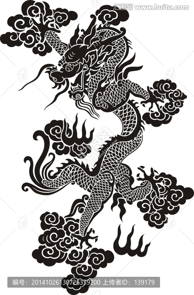 龍紋矢量圖