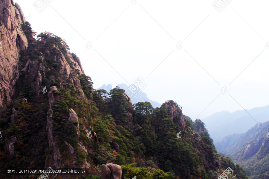 黄山山峰