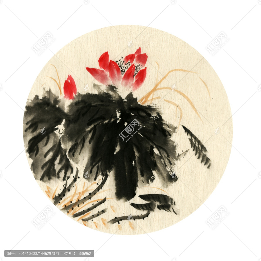 裝飾畫,荷花